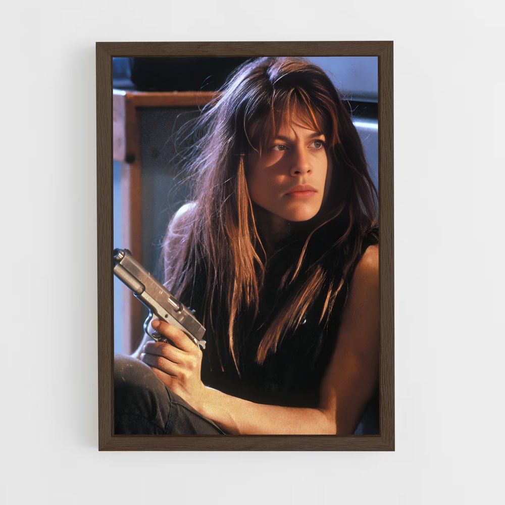 ap-sarah connor-1 cadre Bois foncé