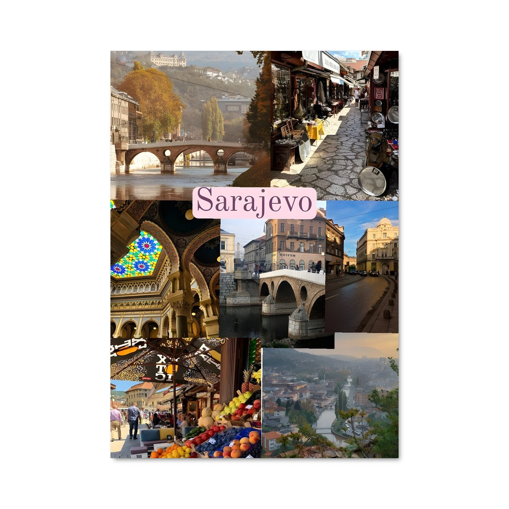 Poster Collage de Sarajevo