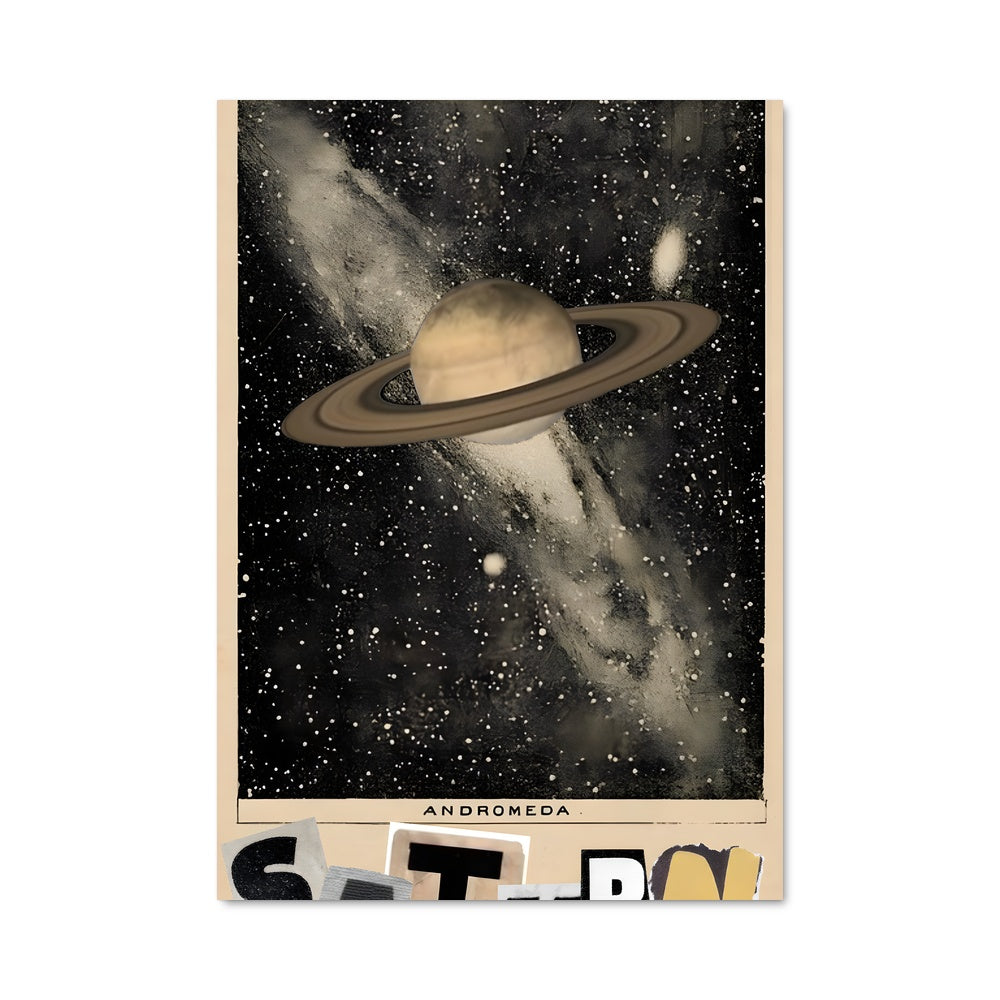 Poster Saturne Majestueux