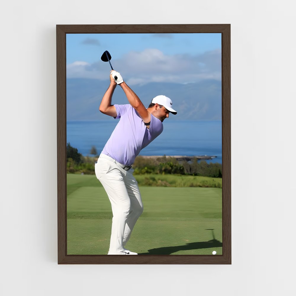 ap-scottie scheffler-3 cadre Bois foncé