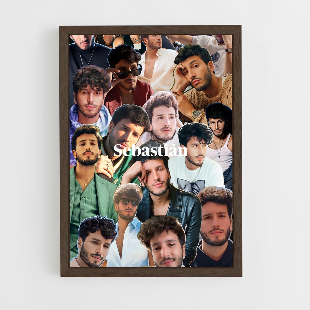 ap-sebastian yatra-8 cadre Bois foncé