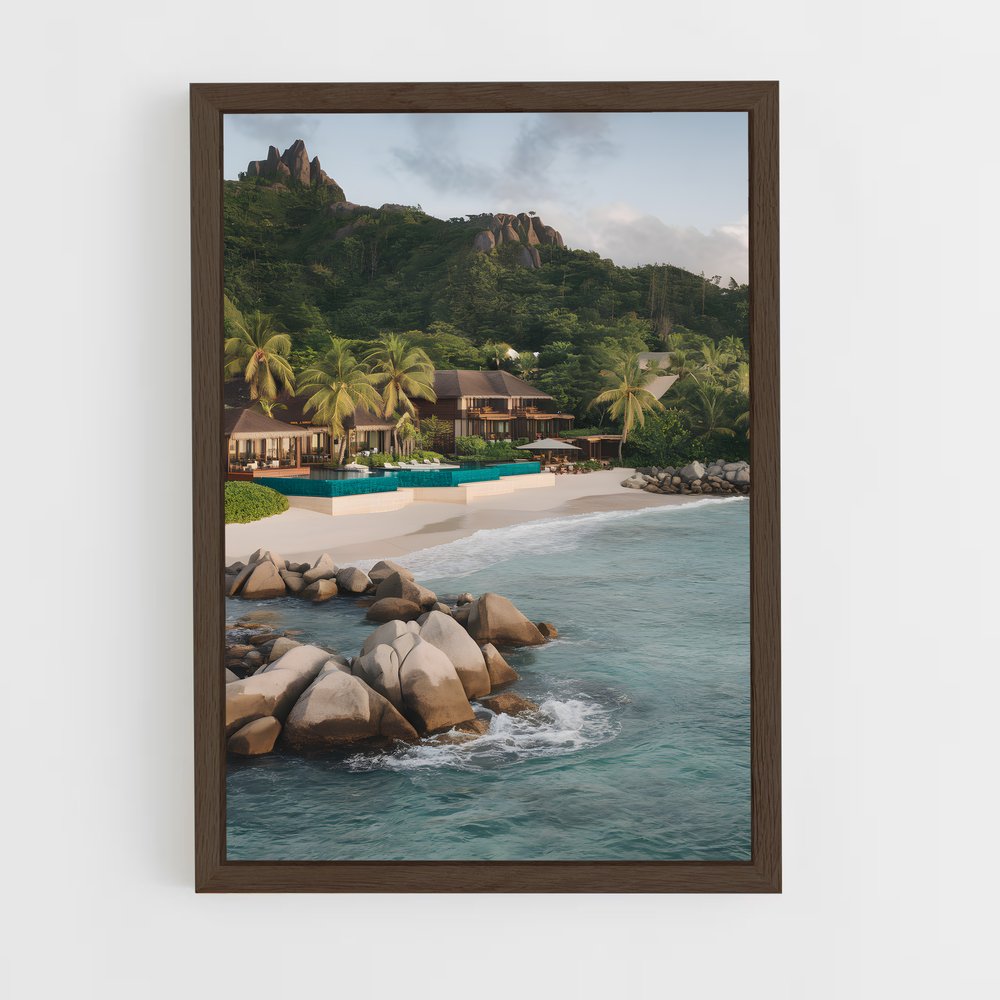 ap-seychelles islands-2 cadre Bois foncé