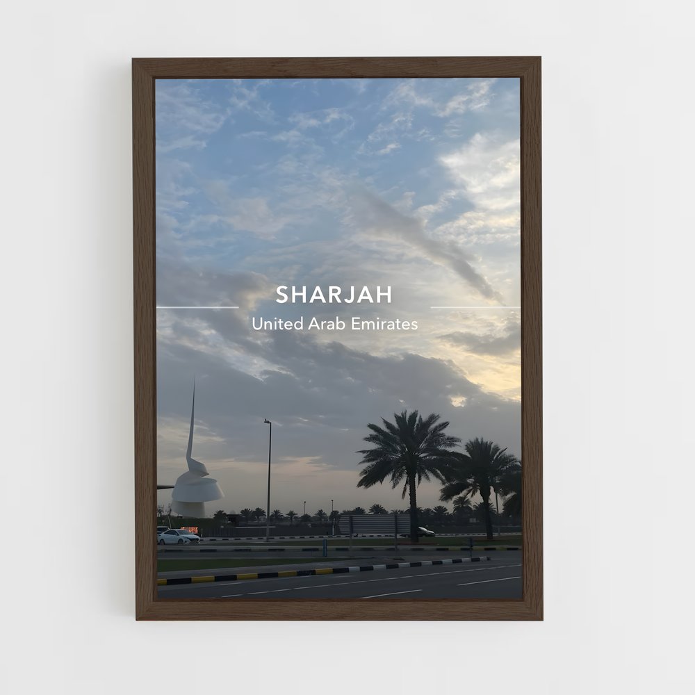 ap-sharjah-1 cadre Bois foncé
