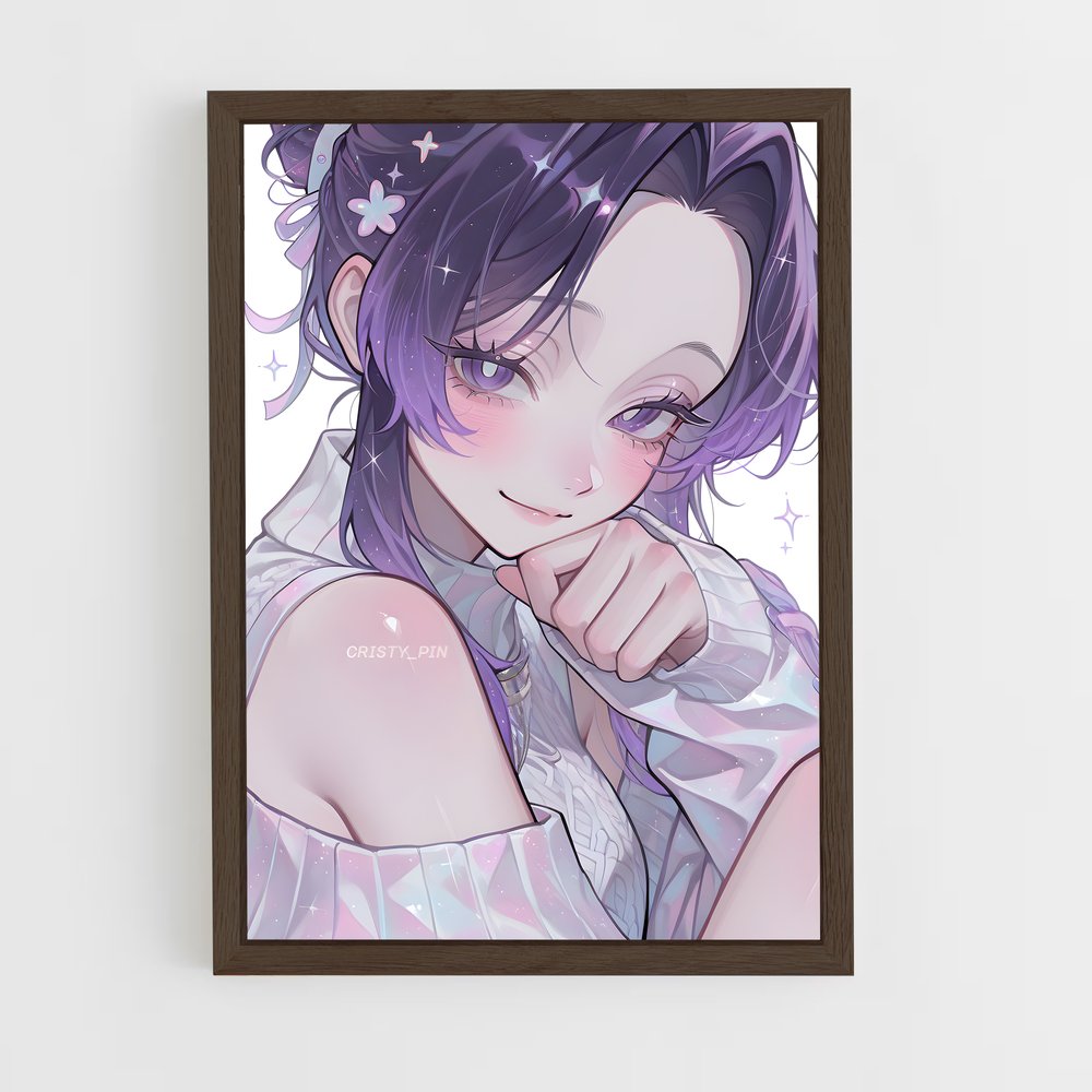 ap-shinobu kocho-9 cadre Bois foncé