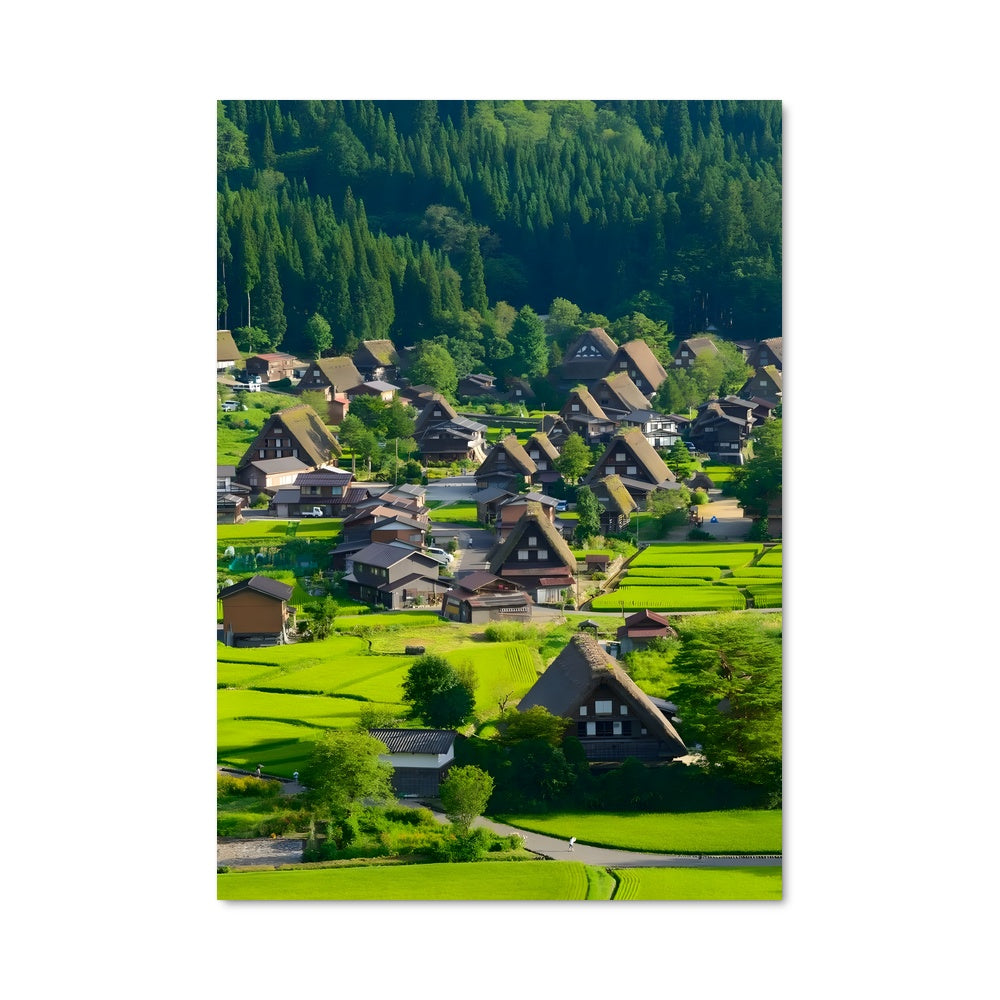 Poster Les Rizières de Shirakawa