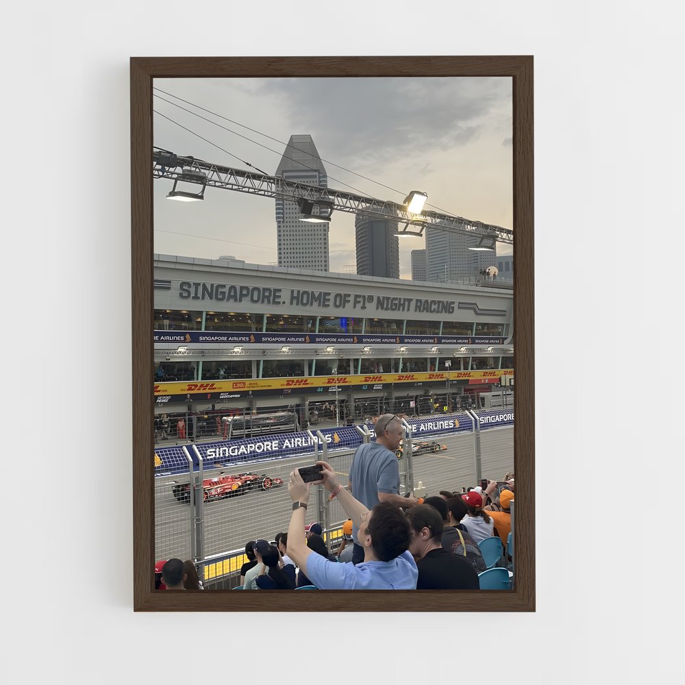 ap-singapore grand prix-12 cadre Bois foncé