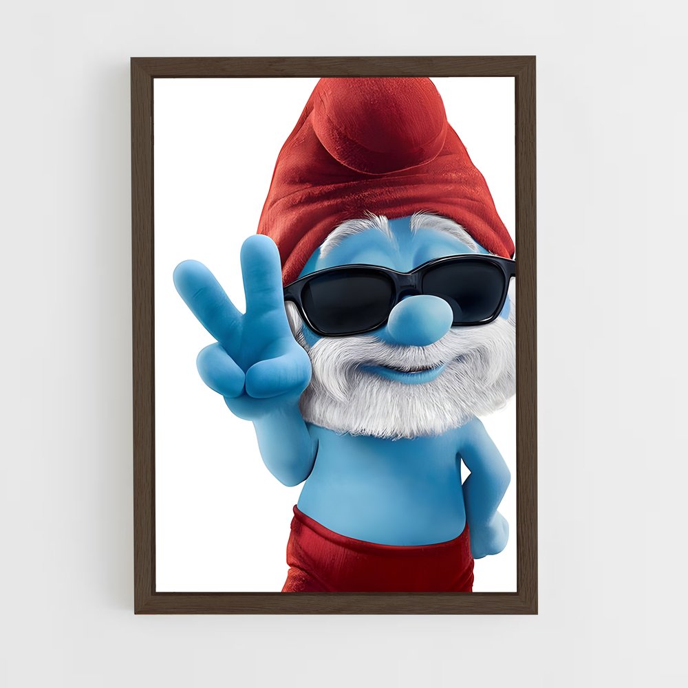 ap-smurfs-2 cadre Bois foncé