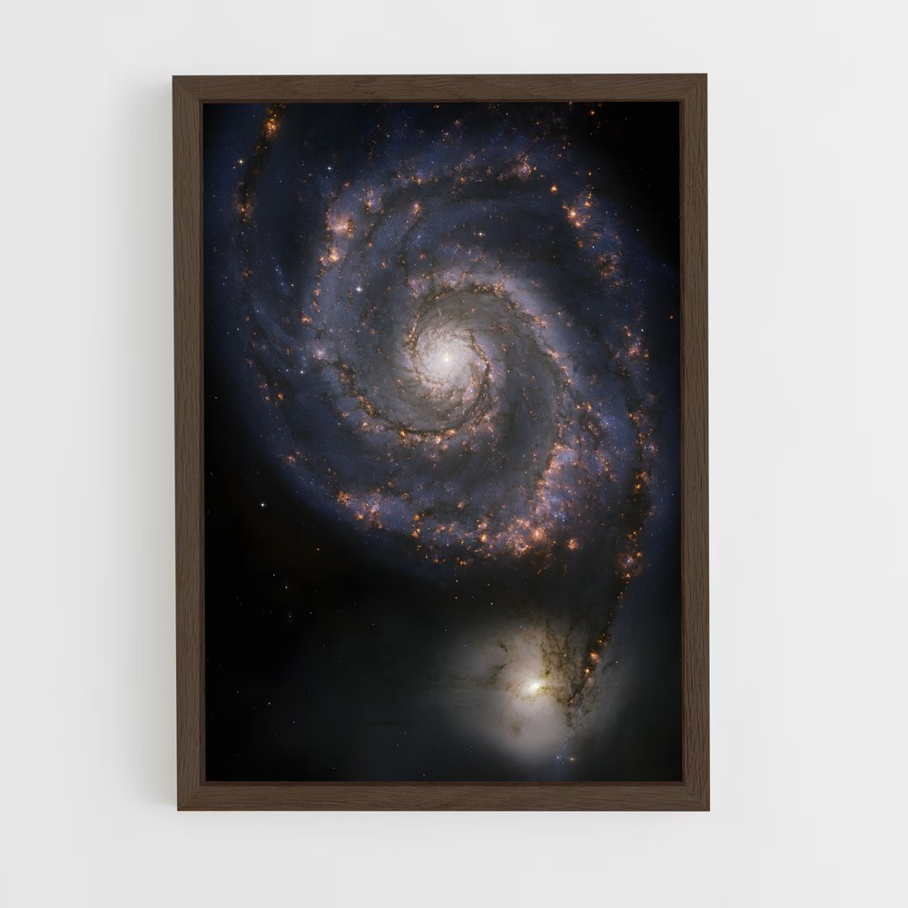 ap-spiral galaxy-5 cadre Bois foncé
