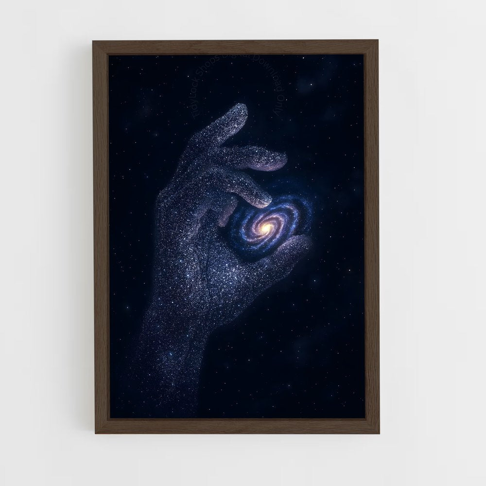 ap-spiral galaxy-7 cadre Bois foncé