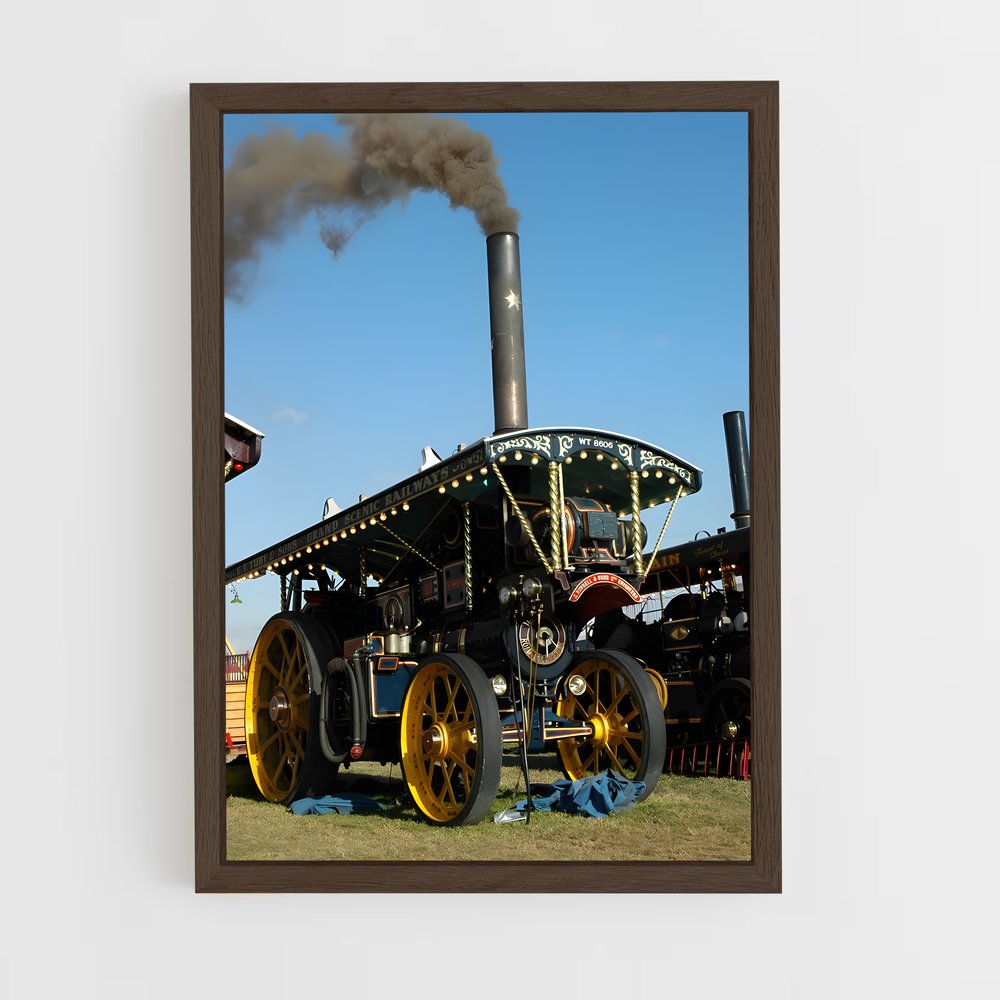 ap-steam tractor-4 cadre Bois foncé