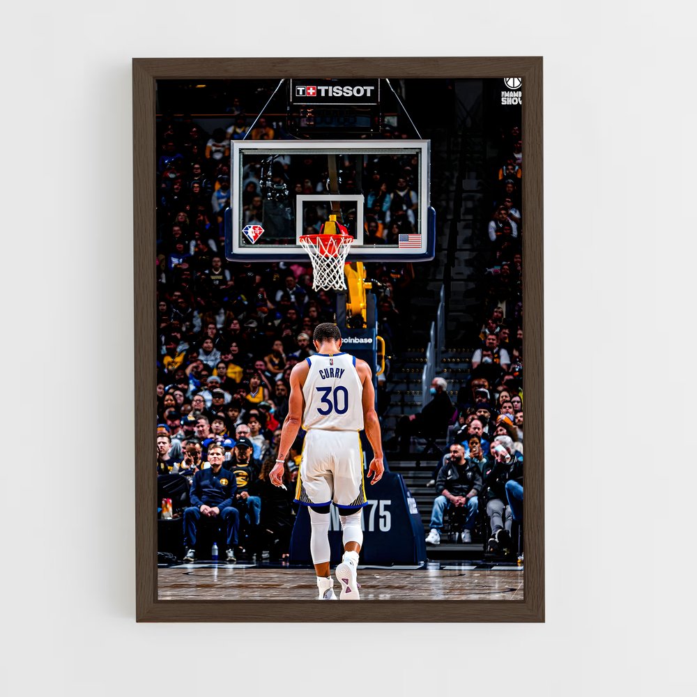 ap-stephen curry-1 cadre Bois foncé