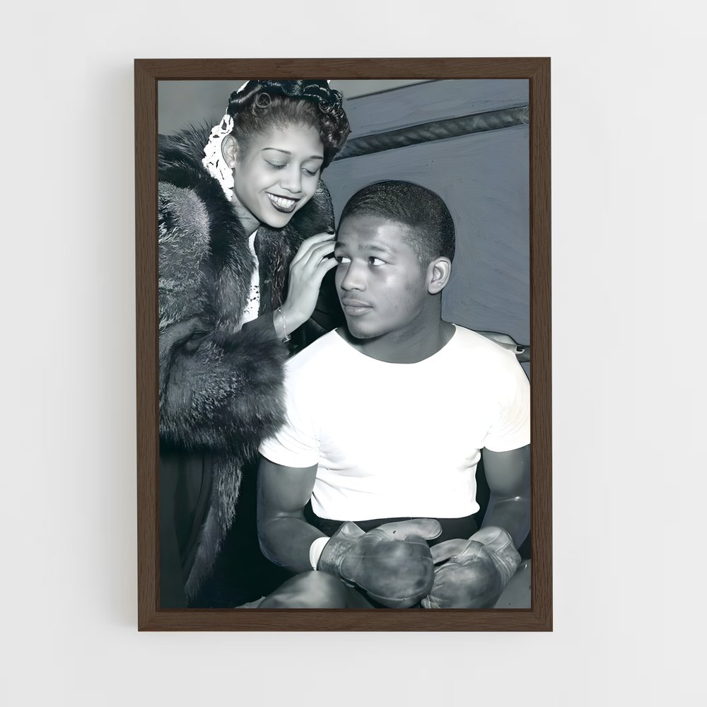 ap-sugar ray robinson-4 cadre Bois foncé