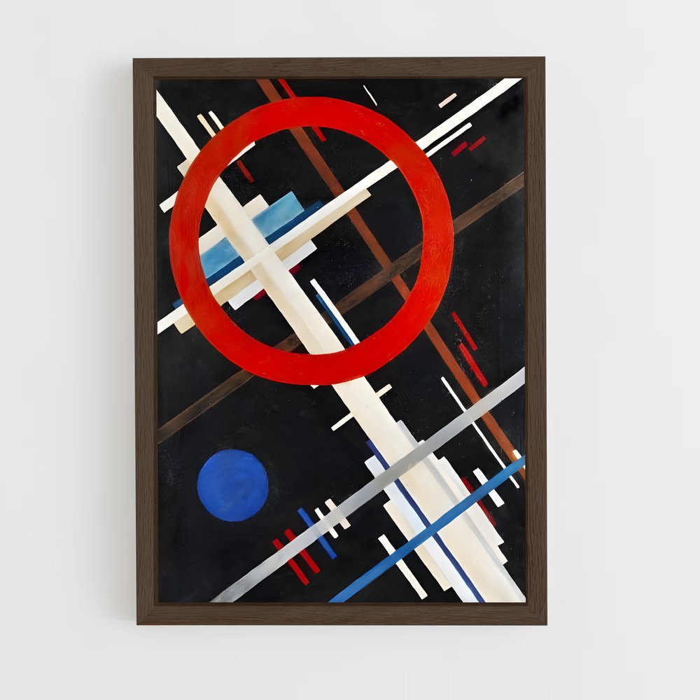 ap-suprematism-2 cadre Bois foncé
