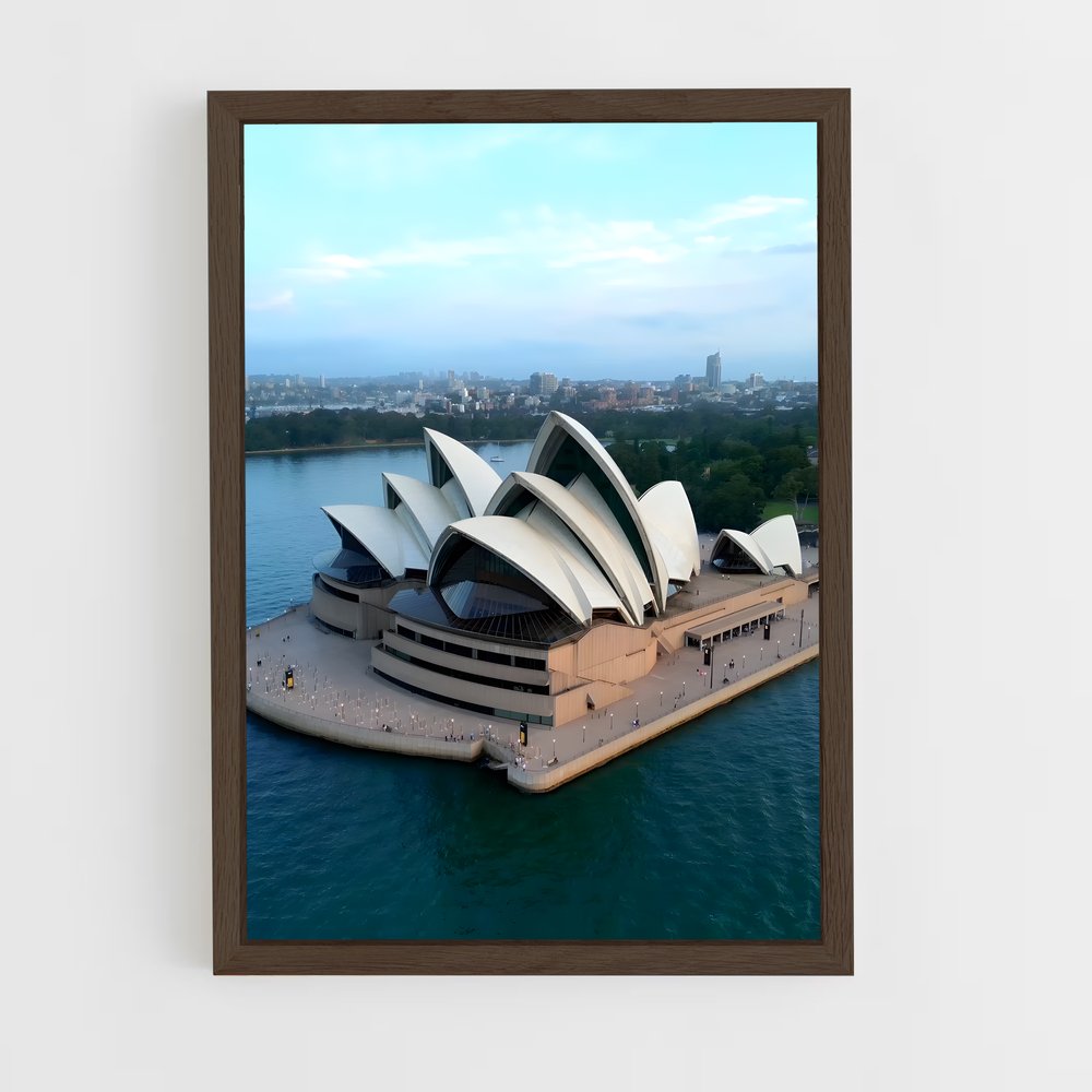 ap-sydney opera house-5 cadre Bois foncé