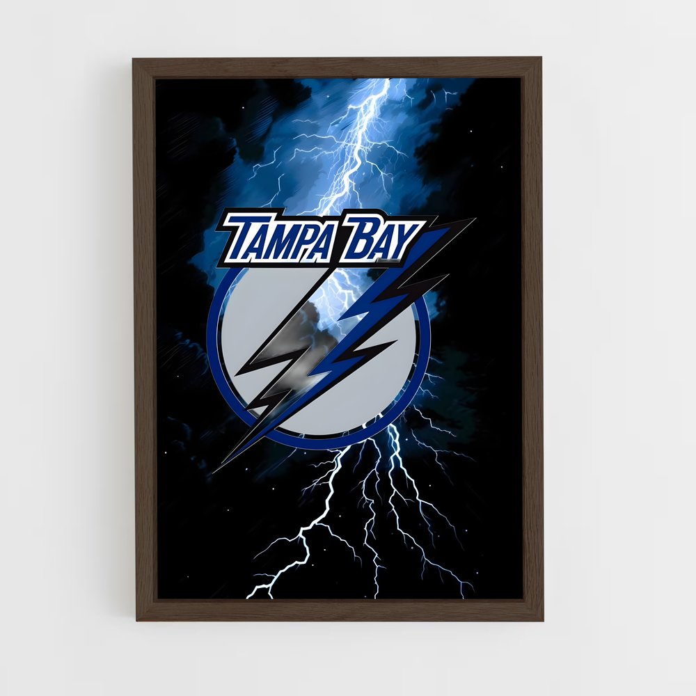 ap-tampa bay lightning-3 cadre Bois foncé