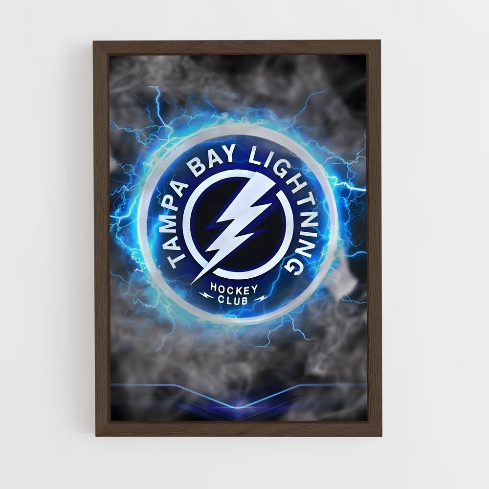 ap-tampa bay lightning-5 cadre Bois foncé
