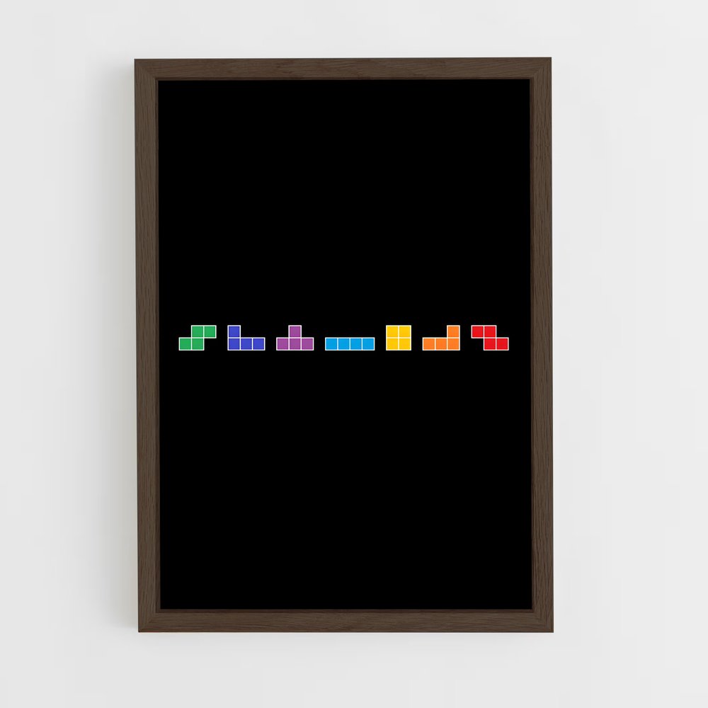 ap-tetris-4 cadre Bois foncé