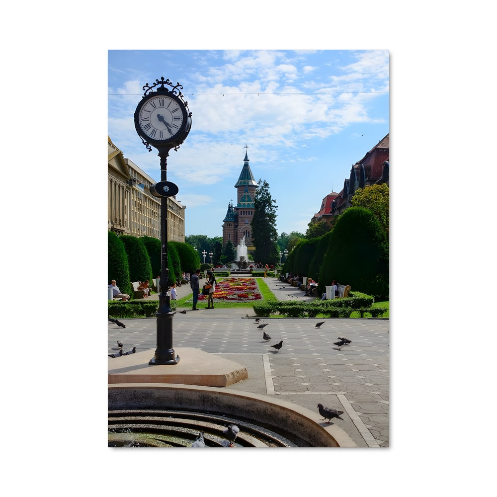 Poster La Fontaine des Oiseaux