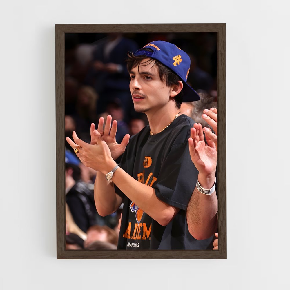 ap-timothee chalamet-7 cadre Bois foncé