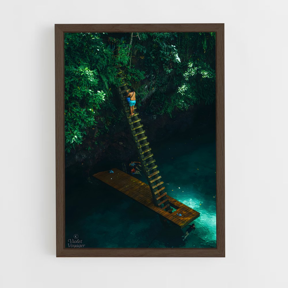 ap-to sua ocean trench-3 cadre Bois foncé