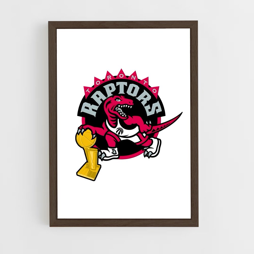 ap-toronto raptors-2 cadre Bois foncé