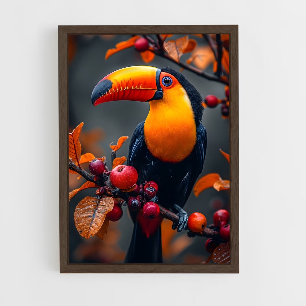 ap-toucan-10 cadre Bois foncé