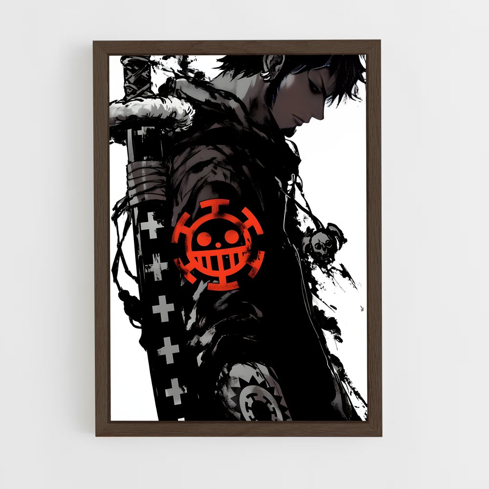 ap-trafalgar law-2 cadre Bois foncé