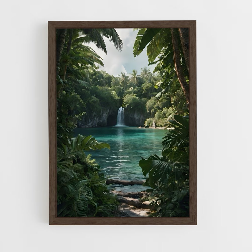 ap-tropical islands-8 cadre Bois foncé