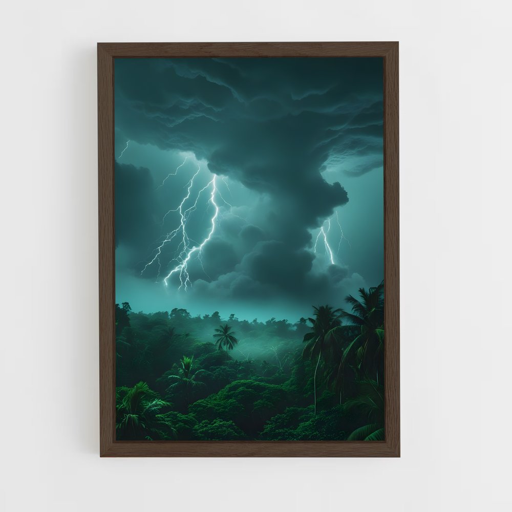 ap-tropical storm-6 cadre Bois foncé