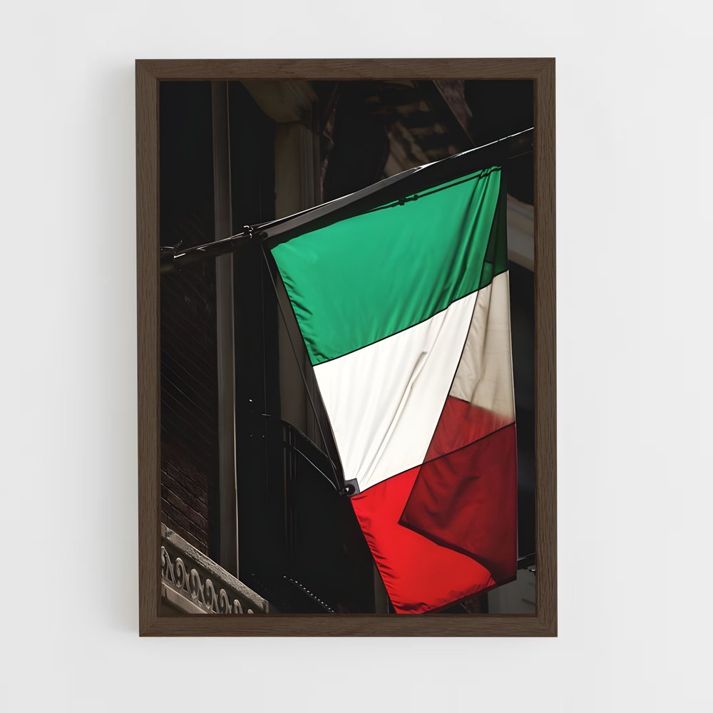 ap-tuscany flag-2 cadre Bois foncé