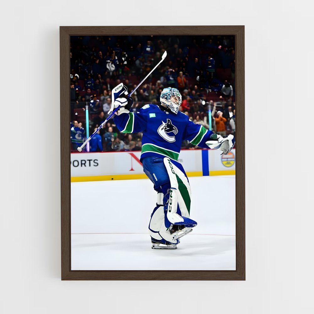 ap-vancouver canucks-4 cadre Bois foncé