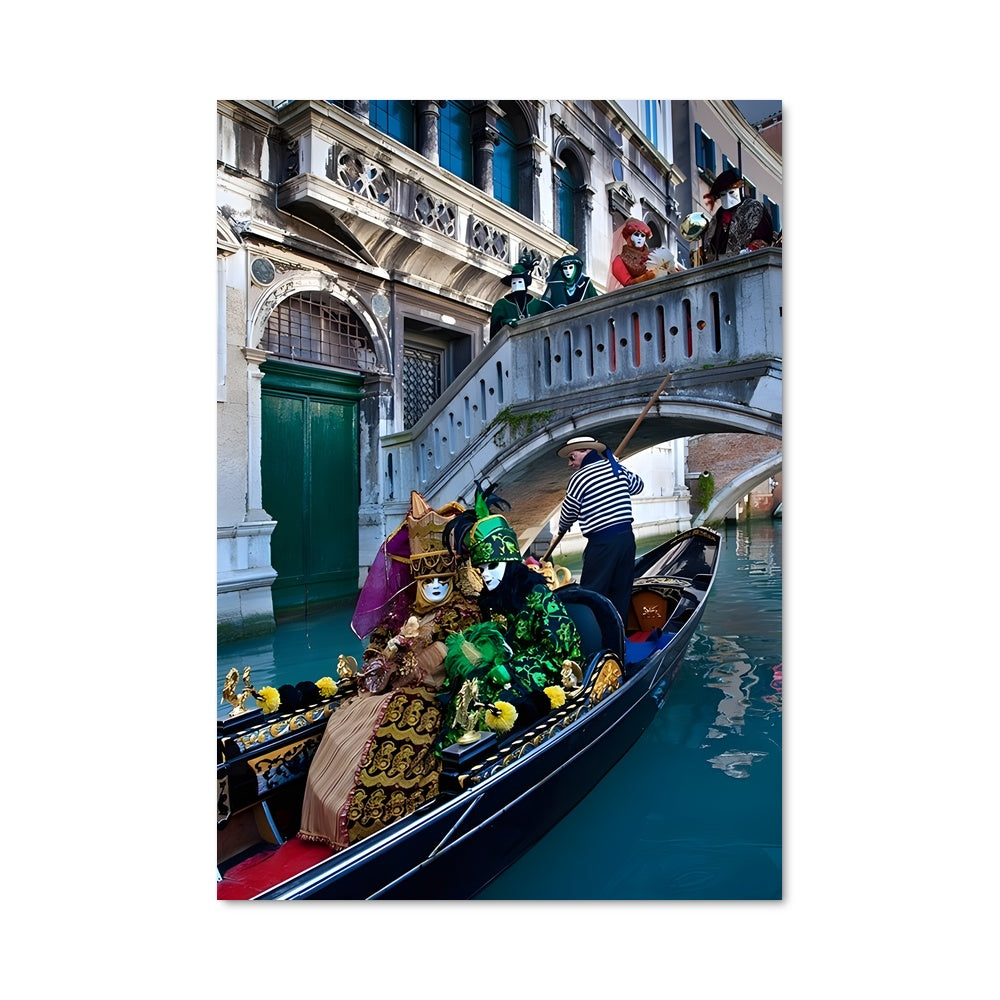 Poster Gondole Fleurie