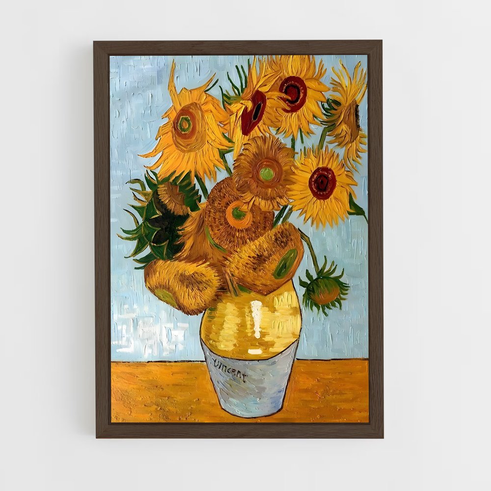 ap-vincent van gogh-2 cadre Bois foncé