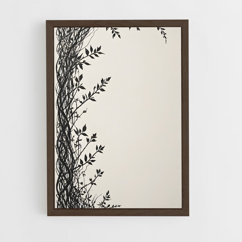 ap-vine patterns-6 cadre Bois foncé