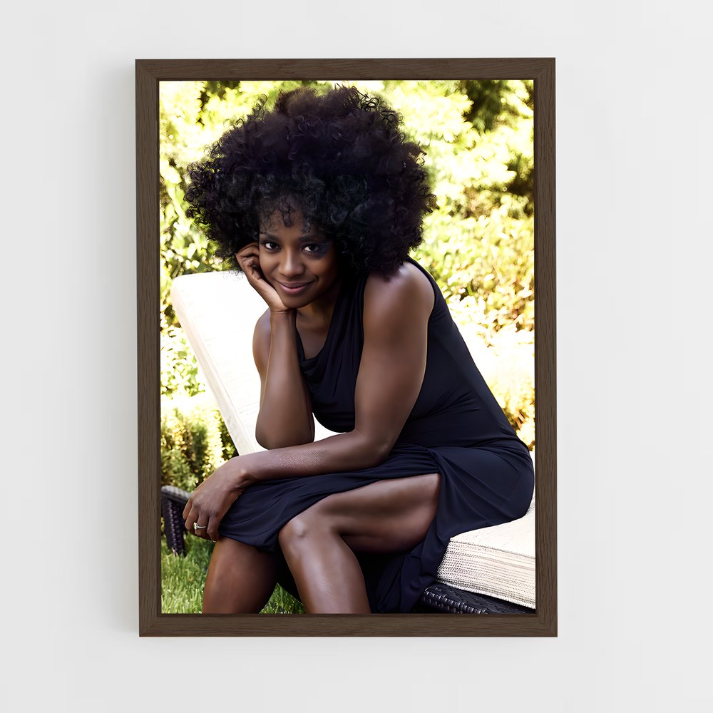 ap-viola davis-6 cadre Bois foncé