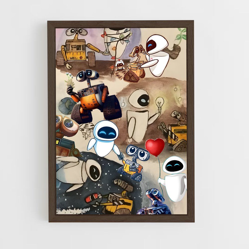 ap-wall-e-6 cadre Bois foncé