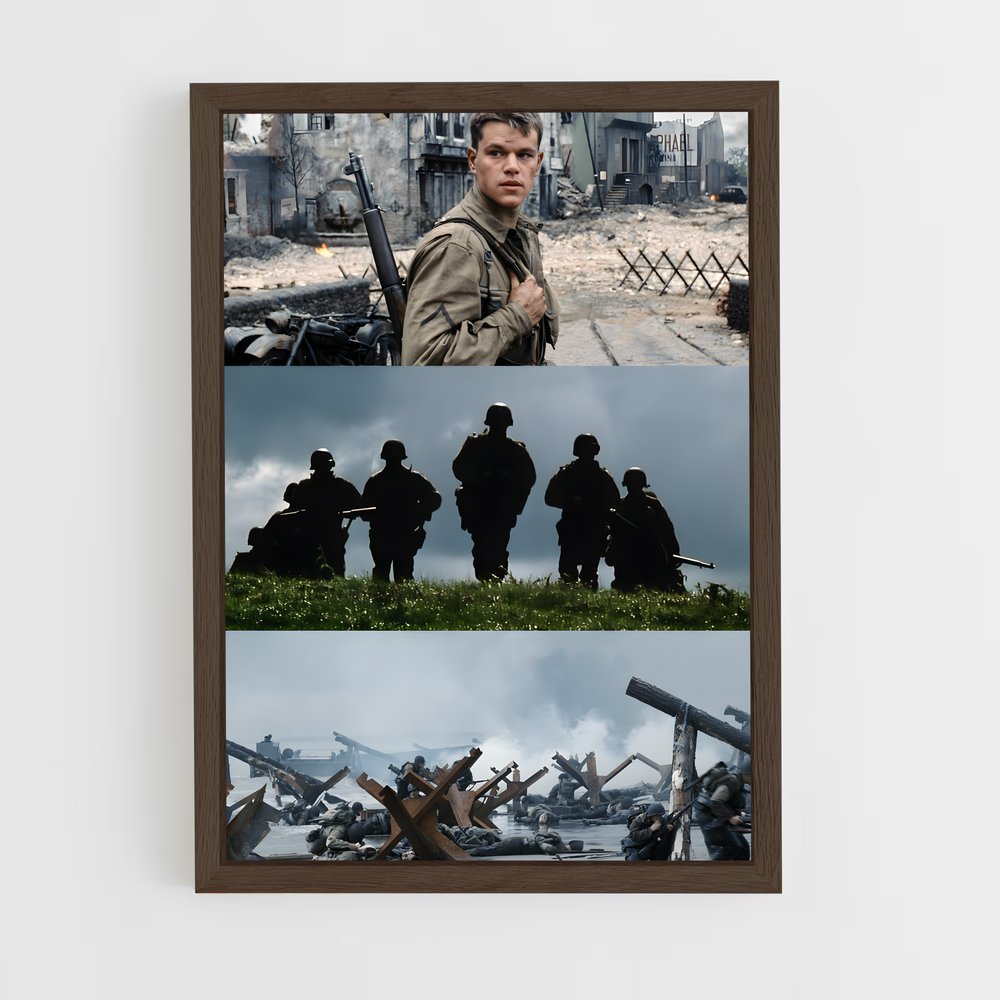ap-war movie-8 cadre Bois foncé