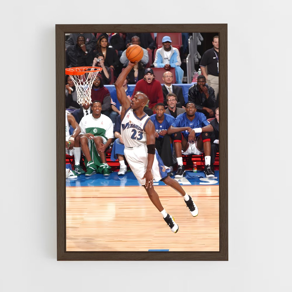 ap-washington wizards-8 cadre Bois foncé