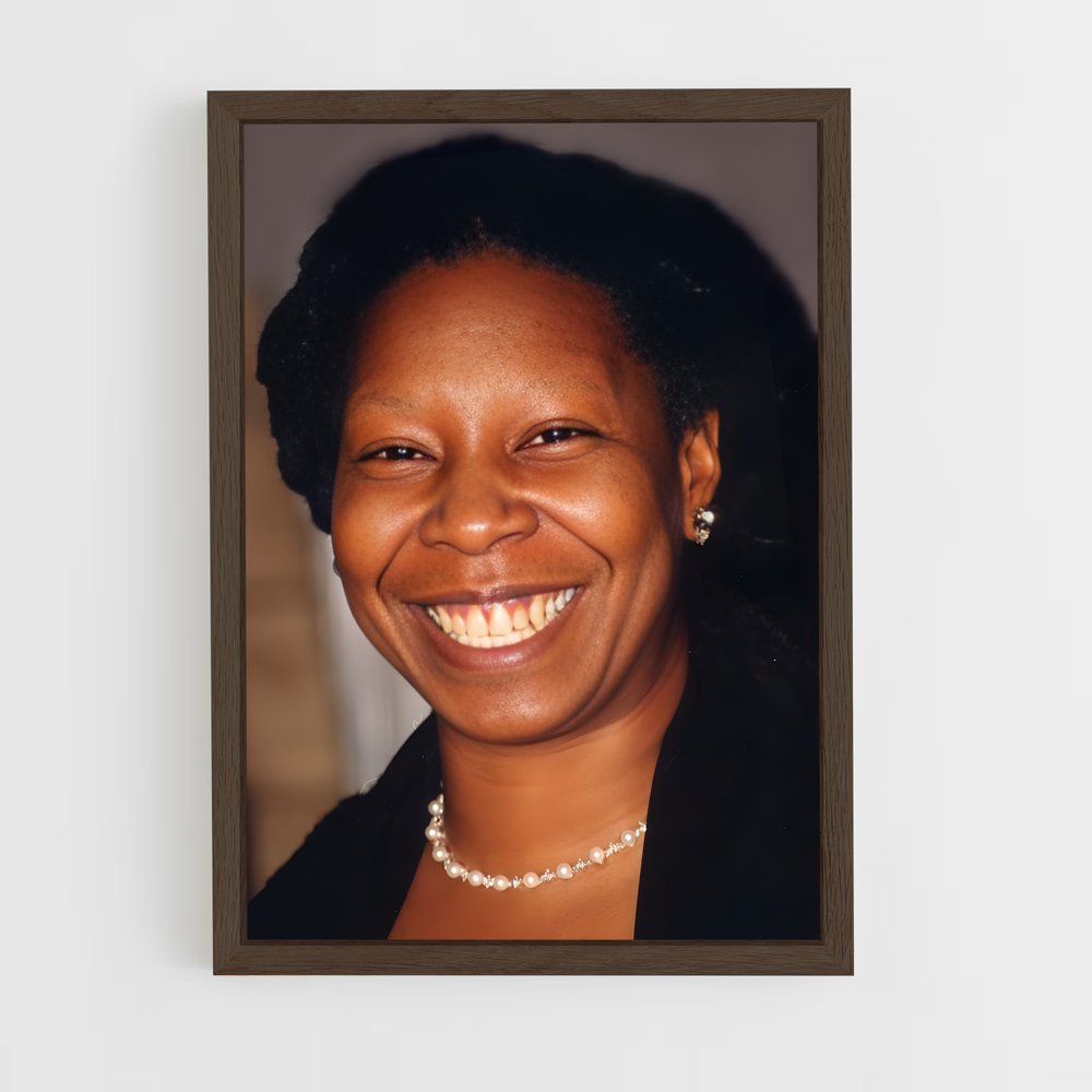 ap-whoopi goldberg-9 cadre Bois foncé