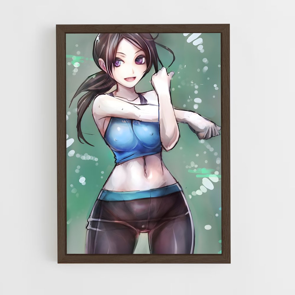 ap-wii fit trainer-1 cadre Bois foncé