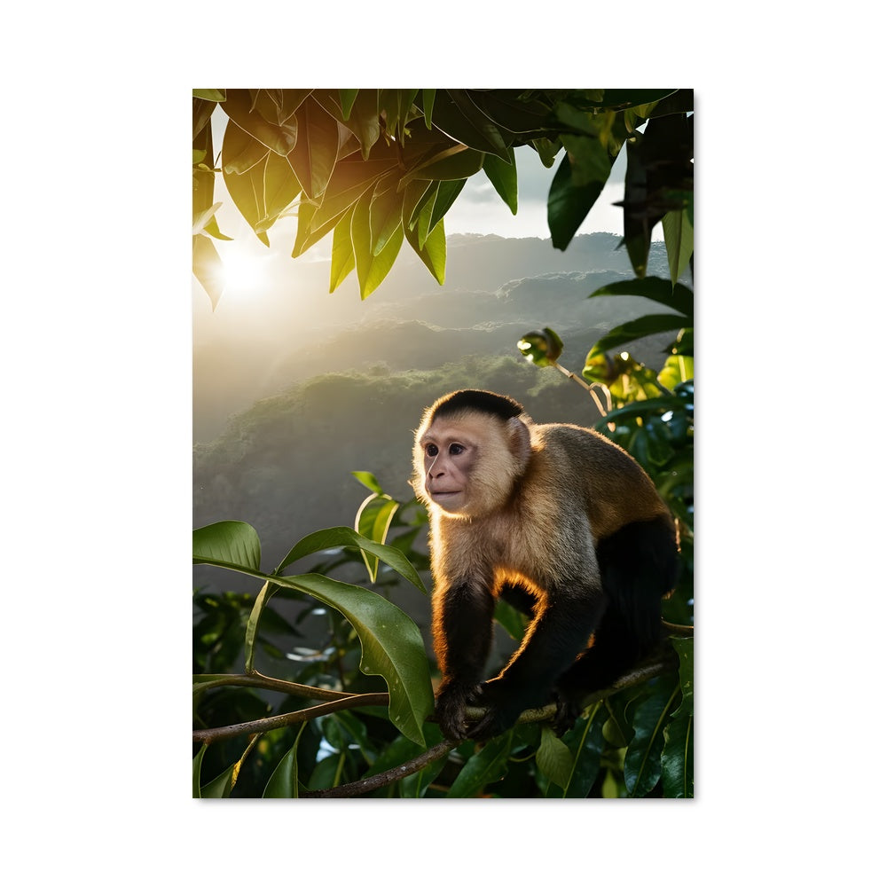 Poster Singe au Soleil