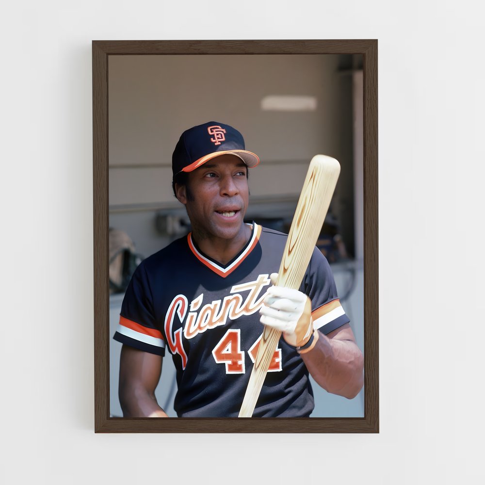 ap-willie mccovey-1 cadre Bois foncé