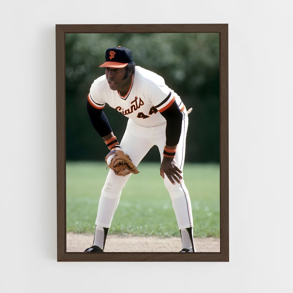 ap-willie mccovey-2 cadre Bois foncé