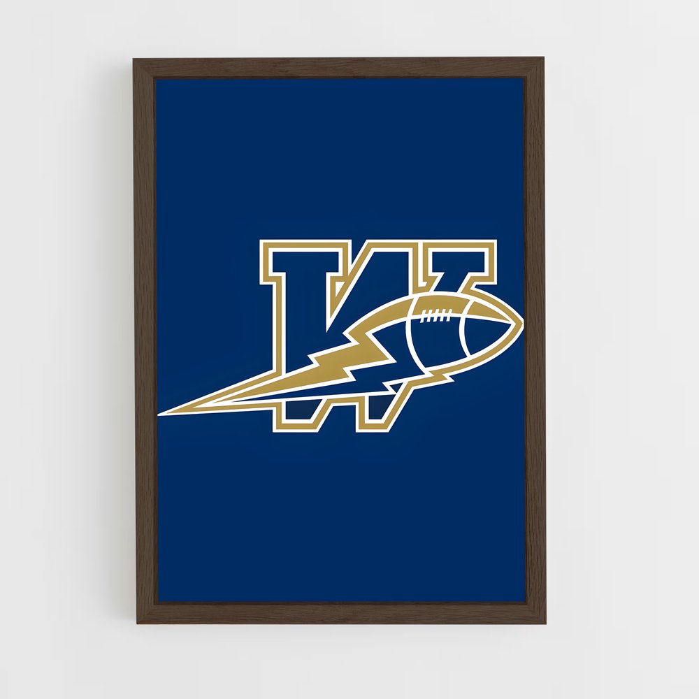 ap-winnipeg blue bombers-1 cadre Bois foncé
