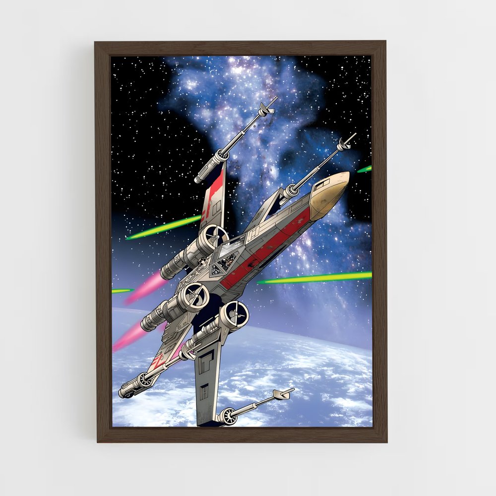 ap-x-wing-1 cadre Bois foncé