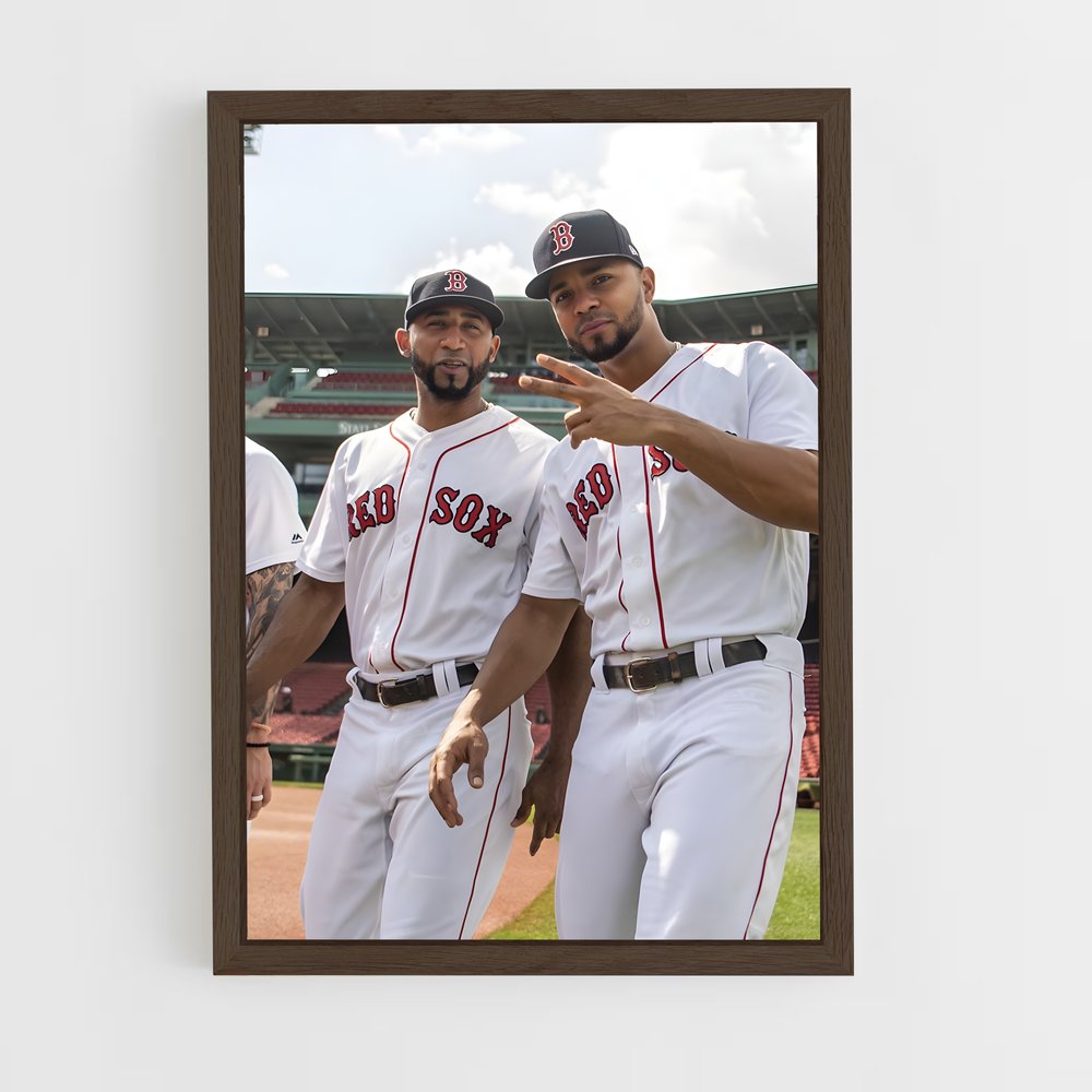 ap-xander bogaerts-3 cadre Bois foncé