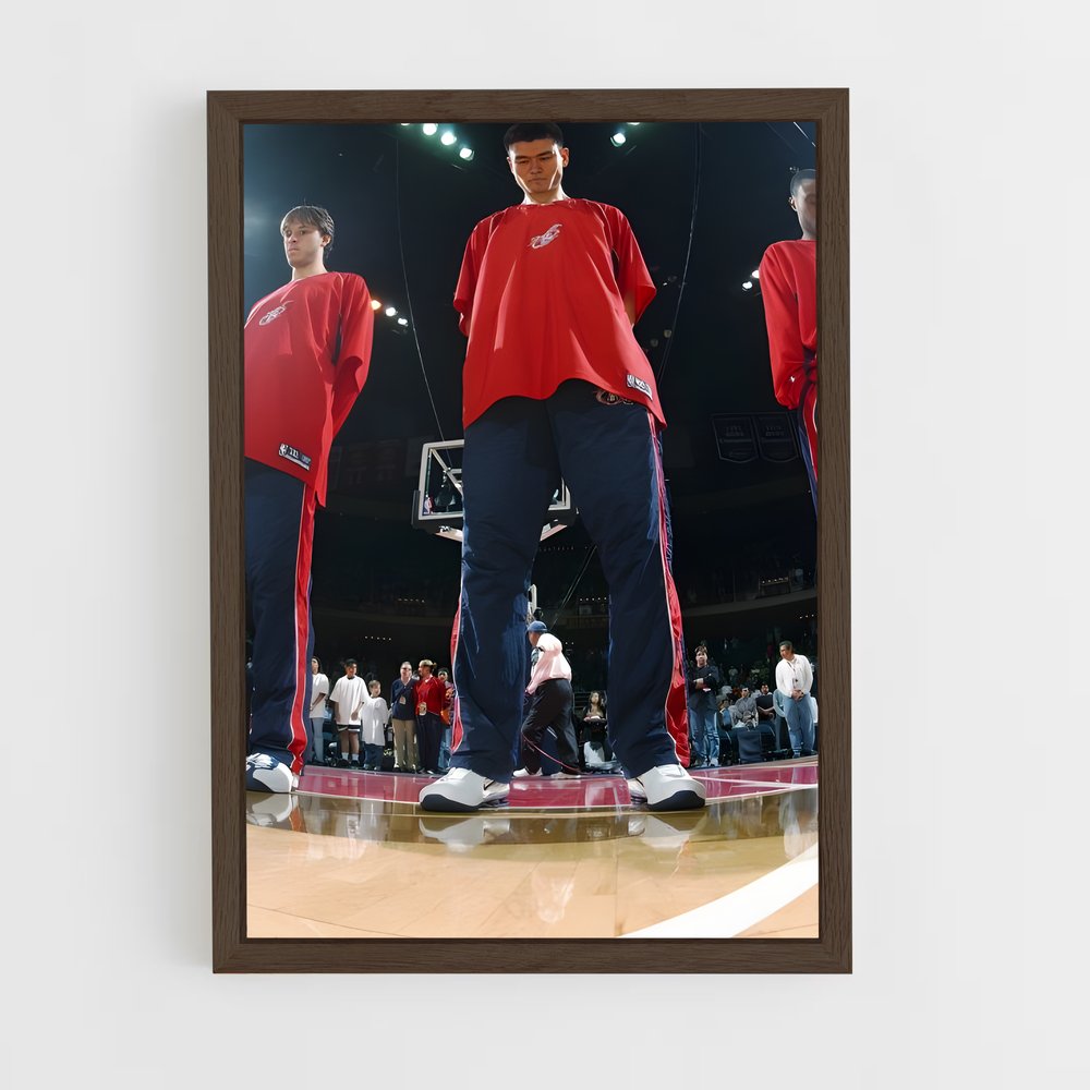 ap-yao ming-3 cadre Bois foncé