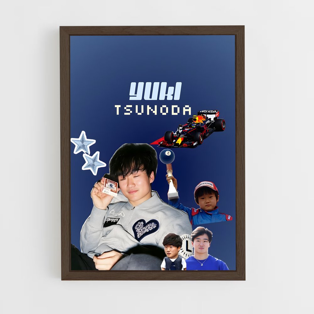 ap-yuki tsunoda-6 cadre Bois foncé