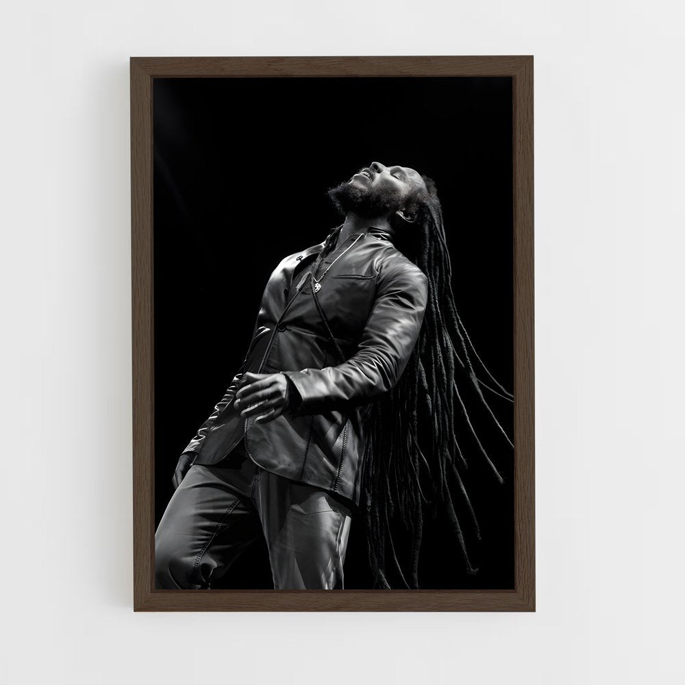 ap-ziggy marley-4 cadre Bois foncé