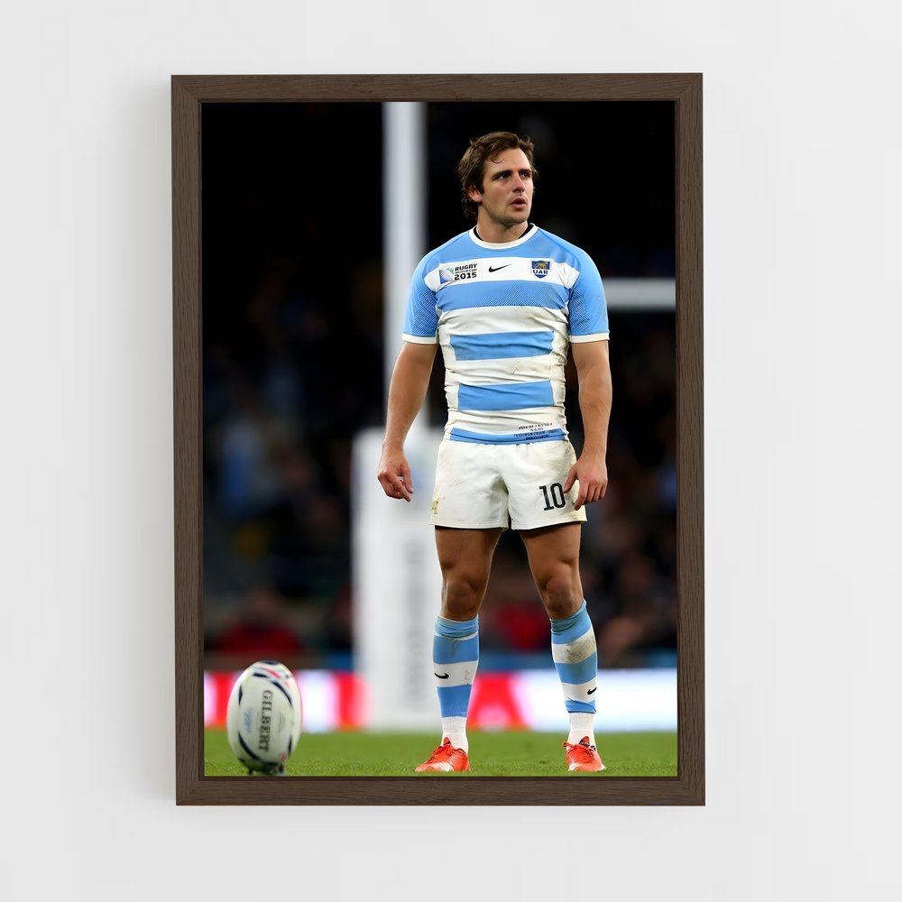 argentina-rugby-3 cadre Bois foncé